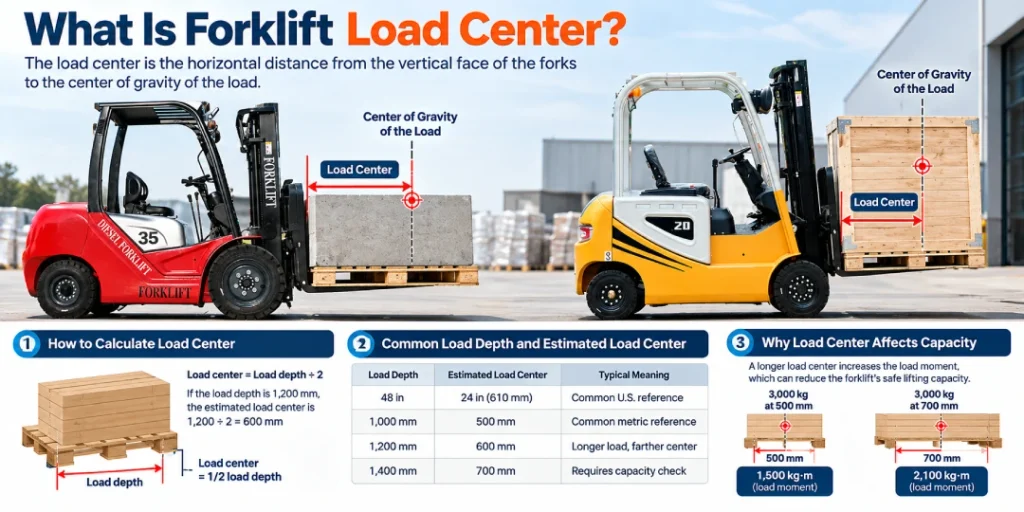 What Is the Load Center Distance of a Standard Forklift